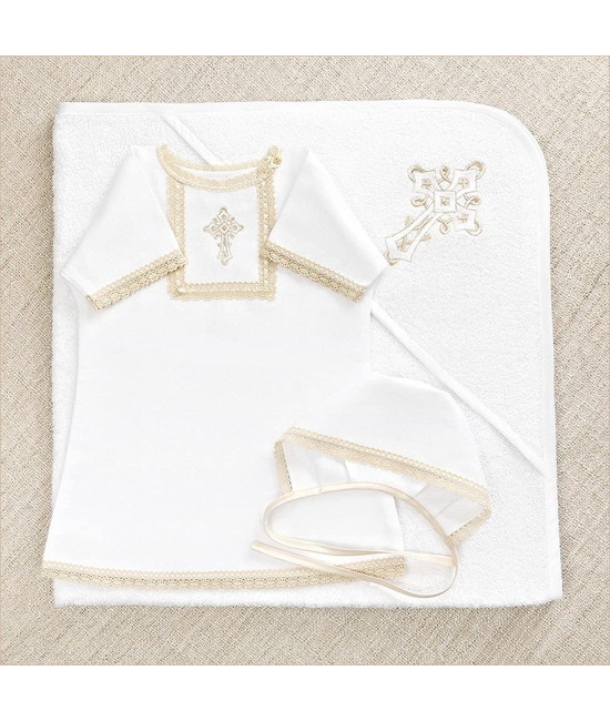 Крестильный набор Никита с махровым уголком