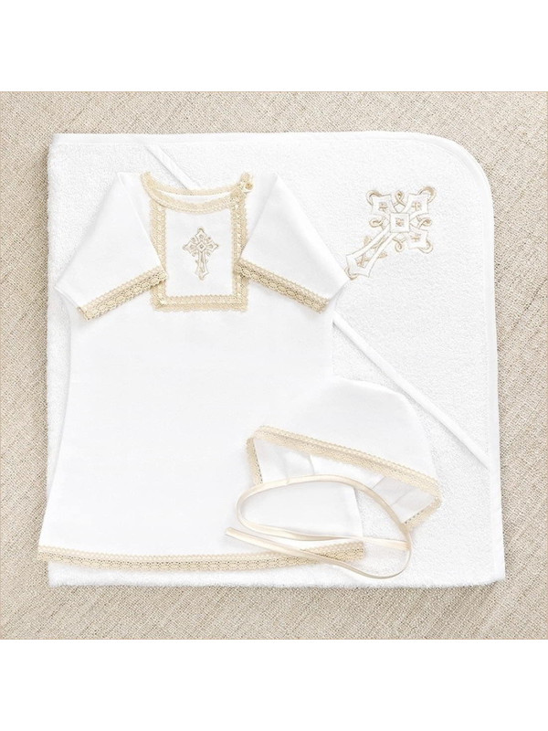 Крестильный набор Никита с махровым уголком