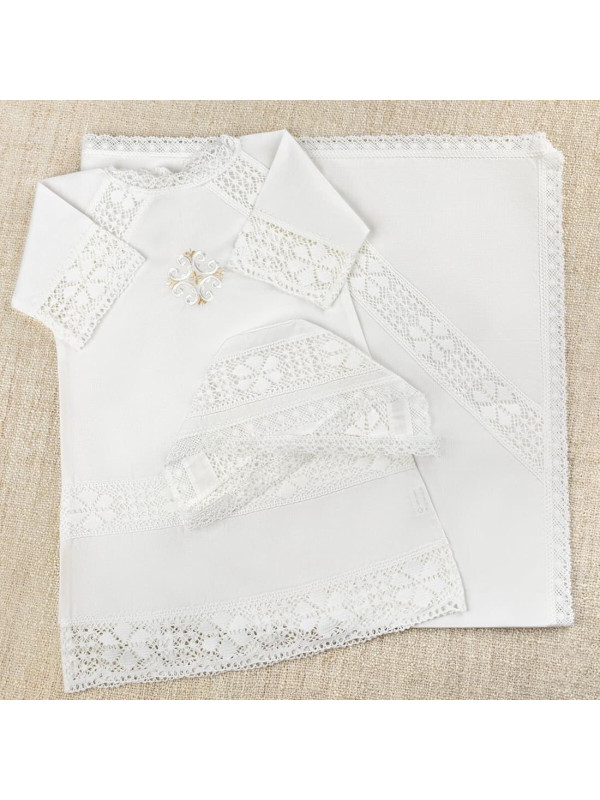 Крестильный набор Ольга с пеленкой