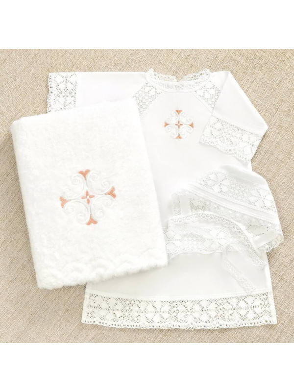 Крестильный набор Ольга с классическим полотенцем