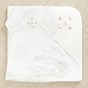 Крестильный набор Ольга с махровым уголком