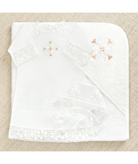 Крестильный набор Ольга с махровым уголком