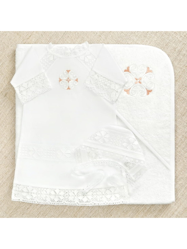 Крестильный набор Ольга с махровым уголком