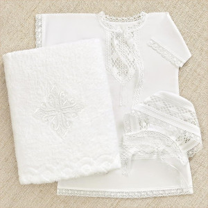 Крестильный набор Павел с классическим полотенцем