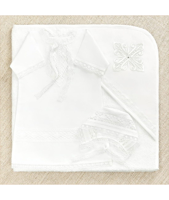 Крестильный набор Павел с махровым уголком