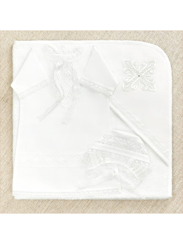 Крестильный набор Павел с махровым уголком