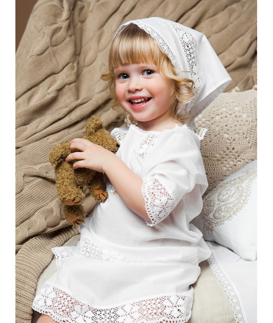 Крестильный набор Пелагея с классическим полотенцем