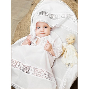 Крестильный набор Пелагея с классическим полотенцем