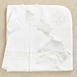 Крестильный набор Пелагея с махровым уголком