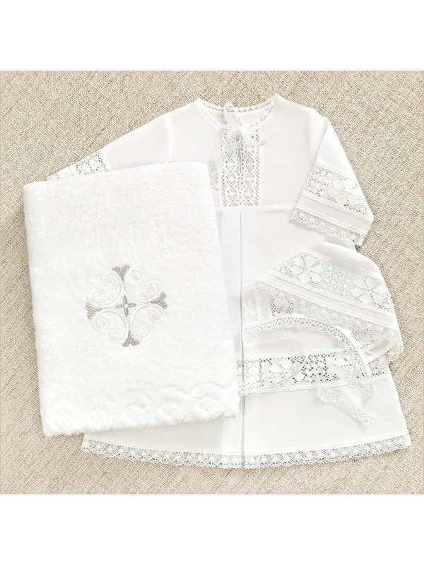 Крестильный набор Пелагея с классическим полотенцем