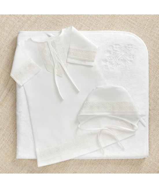 Крестильный набор Ручеек с махровым уголком