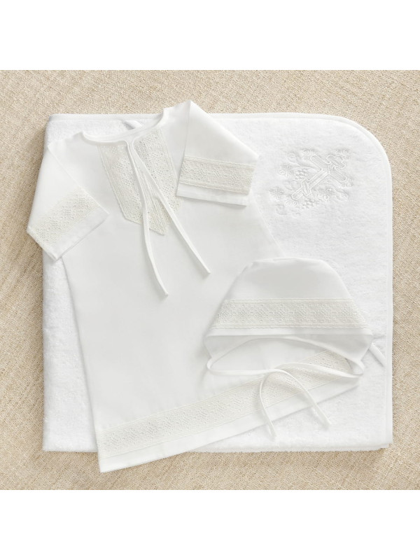 Крестильный набор Ручеек с махровым уголком