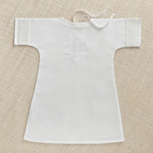 Крестильный набор Ручеек с кружевным полотенцем