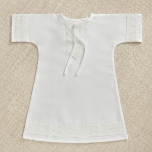 Крестильный набор Ручеек с кружевным полотенцем