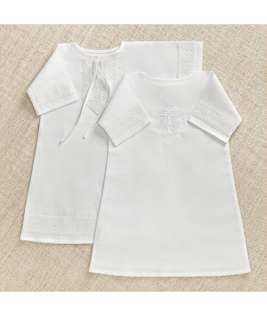 Крестильный набор Ручеек с кружевным полотенцем