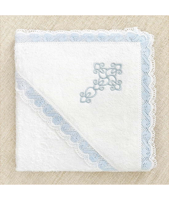 Крестильный набор Степан с кружевным полотенцем