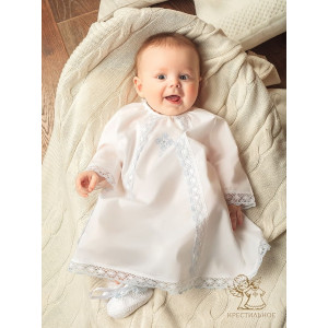 Крестильный набор Степан с кружевным полотенцем