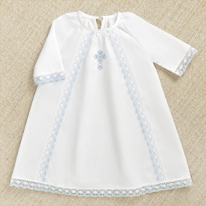 Крестильный набор Степан с кружевным полотенцем