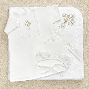 Крестильный набор Светлость с махровым уголком