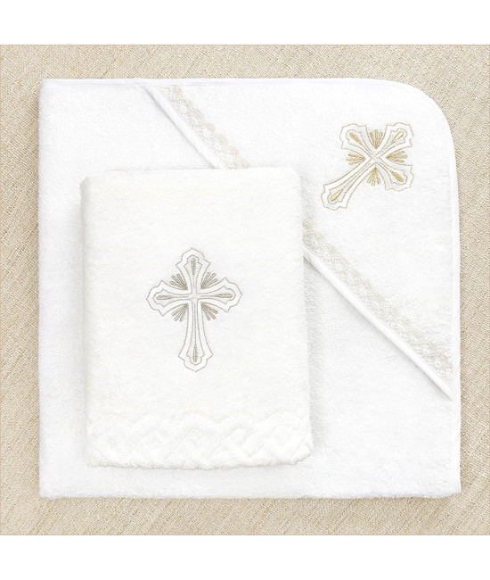 Крестильный набор Светлость с махровым уголком