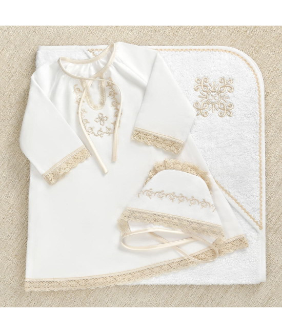 Крестильный набор Ульяна с махровым уголком