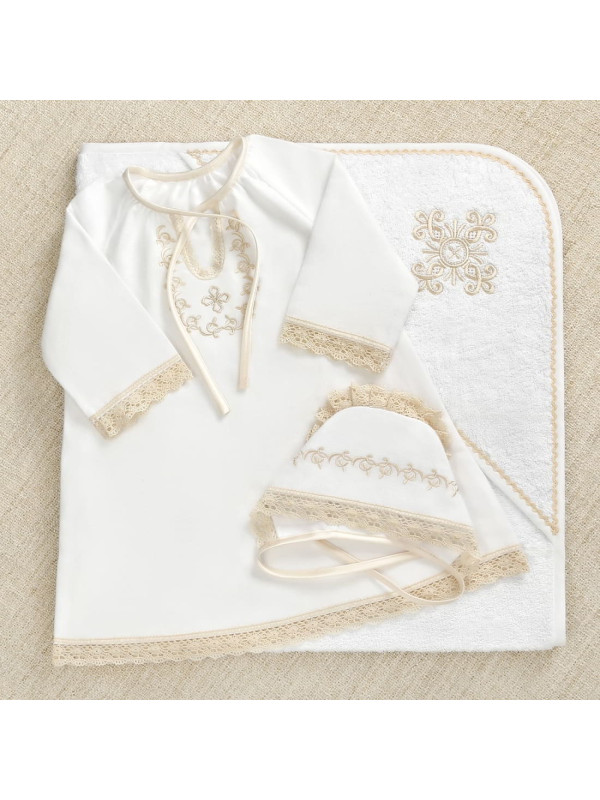 Крестильный набор Ульяна с махровым уголком