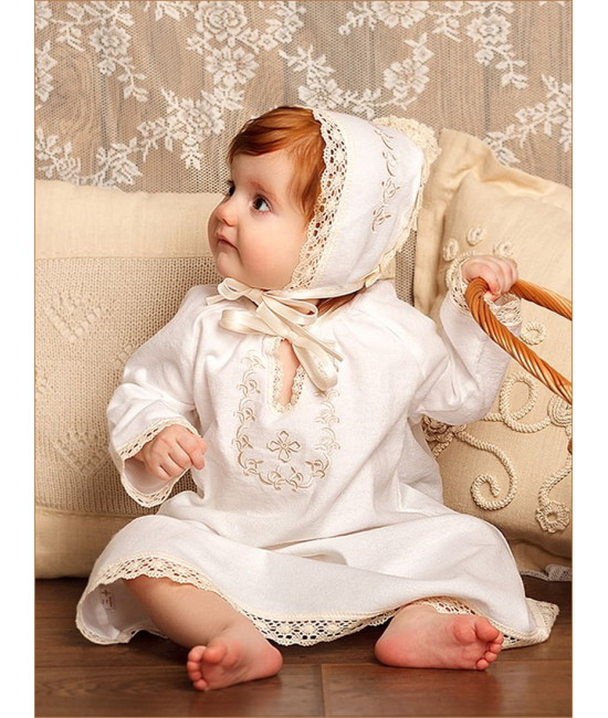 Крестильный набор Ульяна с махровым уголком