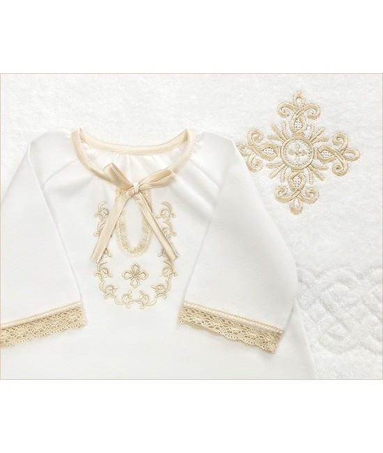 Крестильный набор Ульяна с махровым уголком