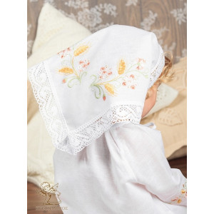 Крестильный набор Василиса с кружевным полотенцем