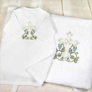 Крестильный набор Владимир с классическим полотенцем