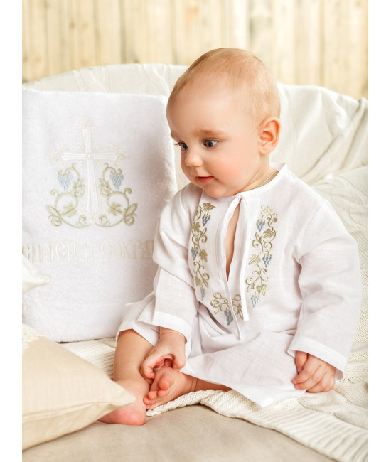 Крестильный набор Владимир с махровым уголком