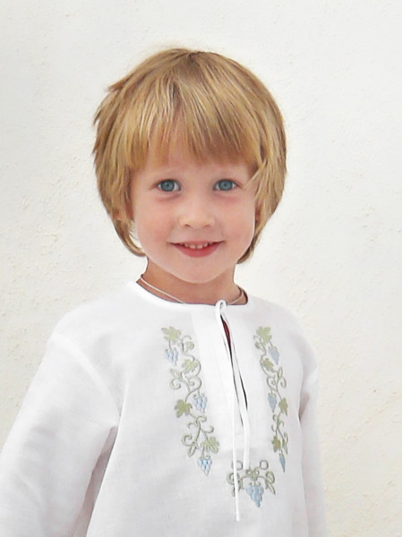 Крестильный набор для мальчика Владимир с пеленкой