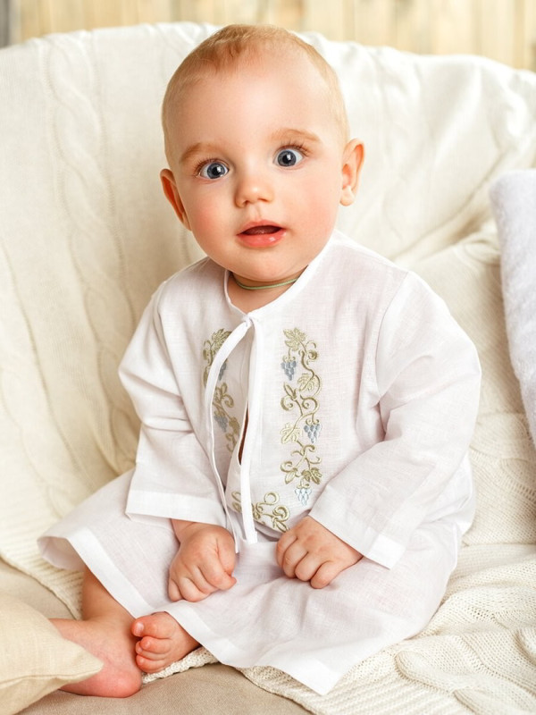 Крестильный набор Владимир с махровым уголком