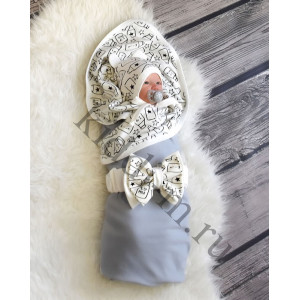 Летний комплект на выписку Picolita Лайт-Milk серый