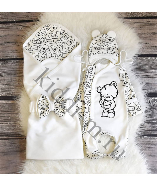 Летний комплект на выписку Picolita Лайт-Milk белый