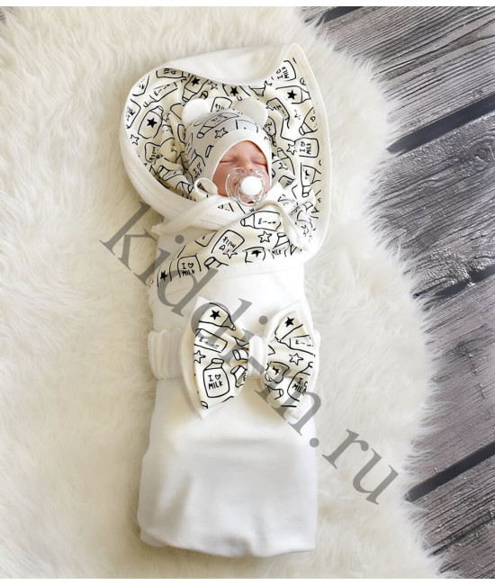 Летний комплект на выписку Picolita Лайт-Milk белый