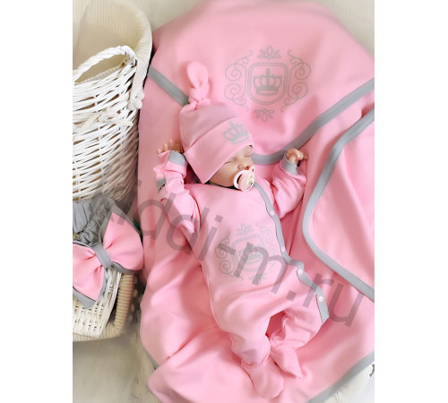 Летний комплект на выписку Picolita Лайт-Роскошь розовый