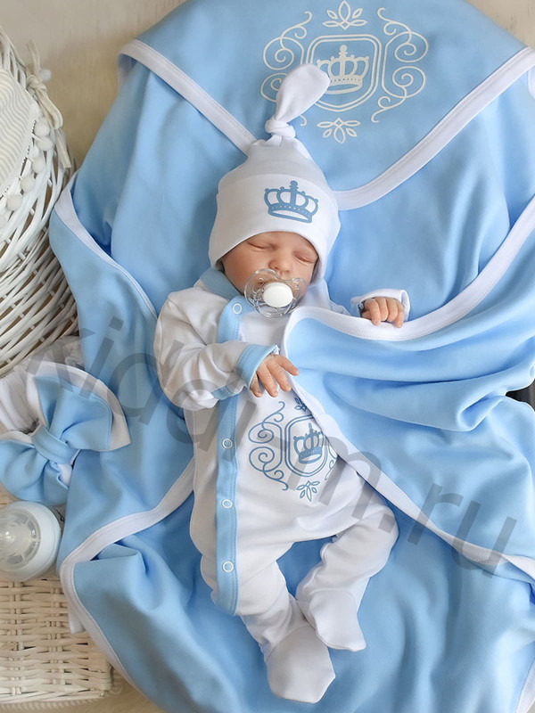 Летний комплект Picolita Лайт-Роскошь голубой-белый