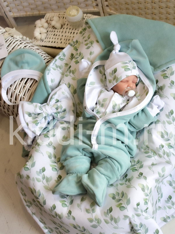 Демисезонный комплект Picolita Лапушка-Листики полынь