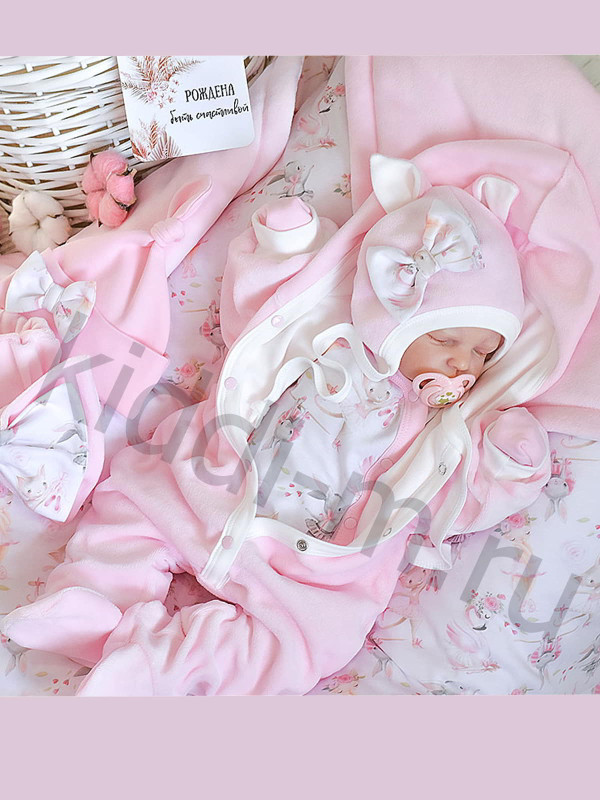 Демисезонный комплект Picolita Лапушка-Киска розовый