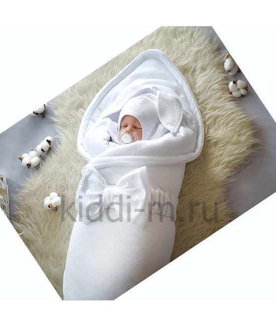 Комплект на выписку для новорожденного Picolita Лапушка-Зайка белый