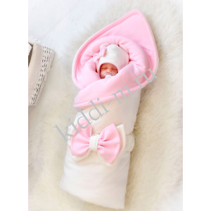 Комплект на выписку для новорожденного Picolita Лапушка-Мишка молочный-розовый