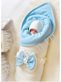 Комплект на выписку для новорожденного Picolita Лапушка-Мишка молочный-голубой