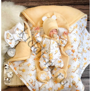 Комплект на выписку для новорожденного Picolita Лапушка-Мишка песочный