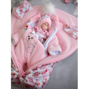 Комплект на выписку Picolita Любимка-Мишка розовый