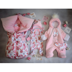 Комплект на выписку Picolita Любимка-Мишка розовый