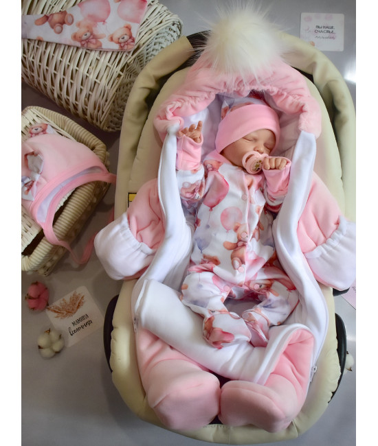 Комплект на выписку Picolita Любимка-Мишка розовый