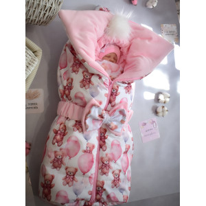 Комплект на выписку Picolita Любимка-Мишка розовый