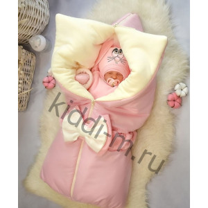 Комплект на выписку Picolita Любимка розовый-молочный