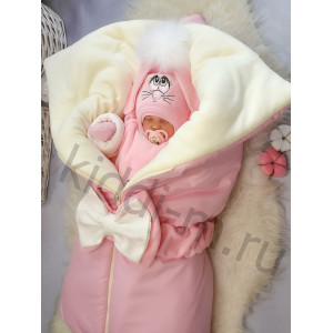 Комплект на выписку Picolita Любимка розовый-молочный